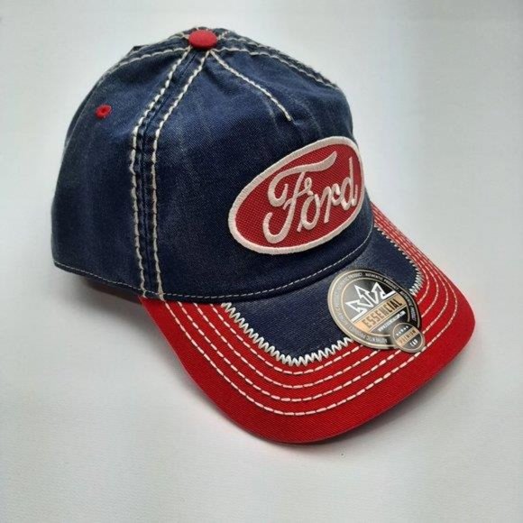 Retro Vintage Style Ford Embroidered Patch Thick Stitch Cotton Hat OSFM Cap 80s - Picture 4 of 7